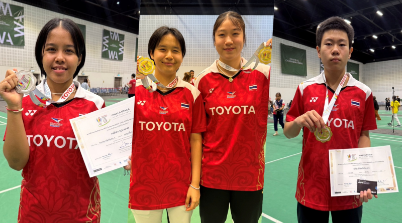 สรุปผลงานนักกีฬา รายการ TOYOTA Youth Super Series 2025
